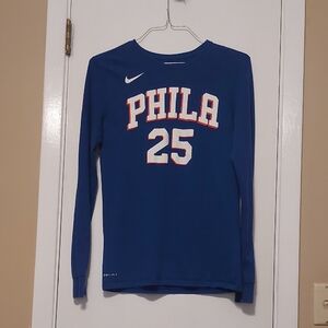 Nike Blue PHILA 25 Long Sleeve Shirt